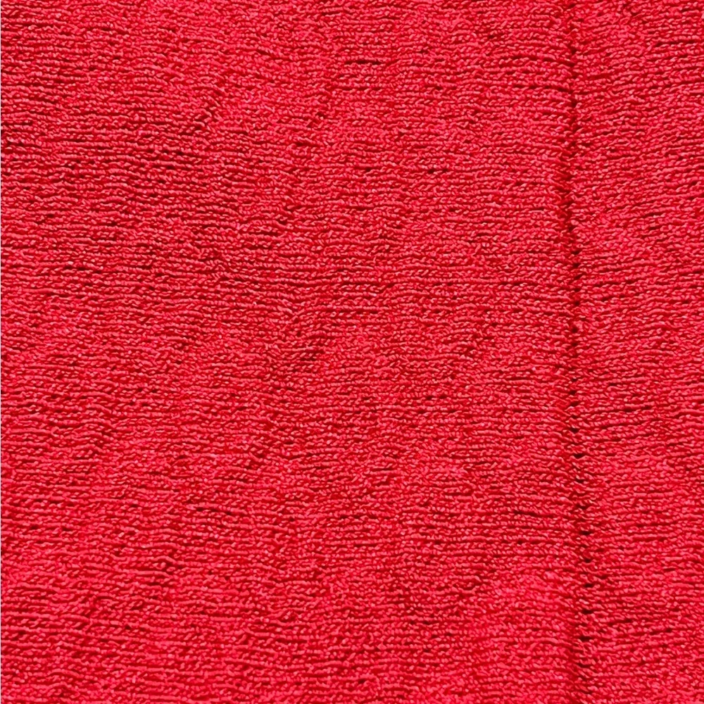 THE KOOPLES Red Twist Cutout Short Sleeve Rib Knit Fit & Flare Dress! - Picture 6 of 9